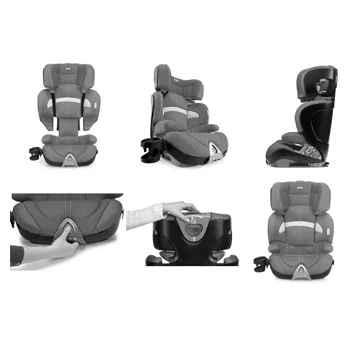 Chicco auto sedište Oasis Fixplus 2/3 Evo Jet Black 15-36kg-2 Chicco auto sedište Oasis Fixplus 2/3 Evo Jet Black 15-36kg-2